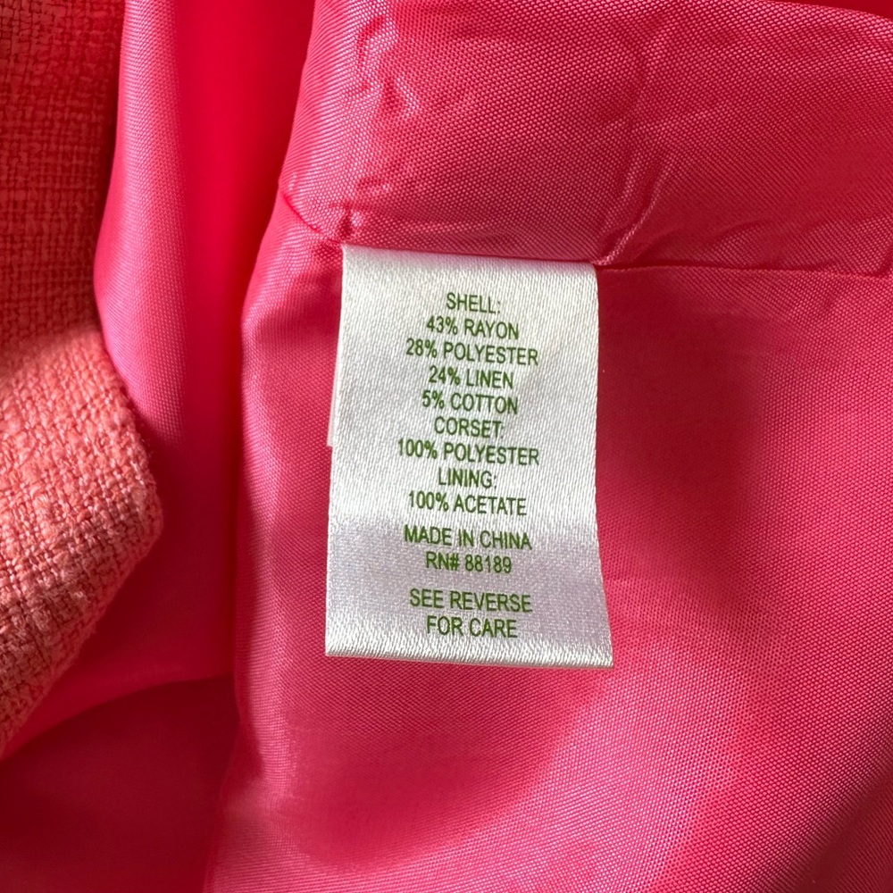 Lilly Pulitzer Strapless Dress in Coral Pink - Picture 6 of 6